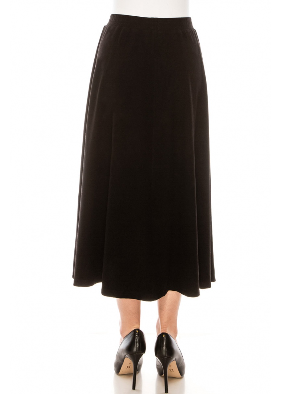 Full Maxi Skirt in Black | Modest Women Clothing - YAL New York